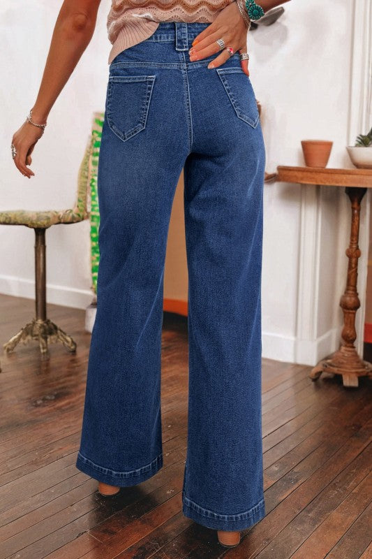 Denim Patch Pocket Wide Leg Jeans-JUNIPER BLVD-[option4]-[option5]-[option6]-[option7]-[option8]-Shop-Boutique-Clothing-for-Women-Online