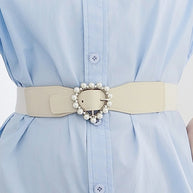 Pearl Heart Buckle Elastic Belt-Belts-Trendsi-[option4]-[option5]-[option6]-[option7]-[option8]-Shop-Boutique-Clothing-for-Women-Online