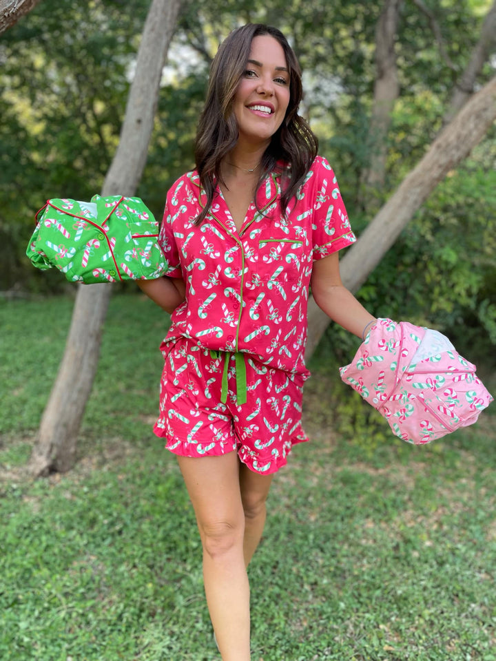 Christmas Candy Pajama Set in Three Colors-Womens-Ave Shops-[option4]-[option5]-[option6]-[option7]-[option8]-Shop-Boutique-Clothing-for-Women-Online