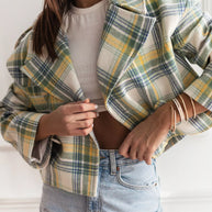Plaid Lapel Collar Cropped Outerwear-jacket-Trendsi-[option4]-[option5]-[option6]-[option7]-[option8]-Shop-Boutique-Clothing-for-Women-Online