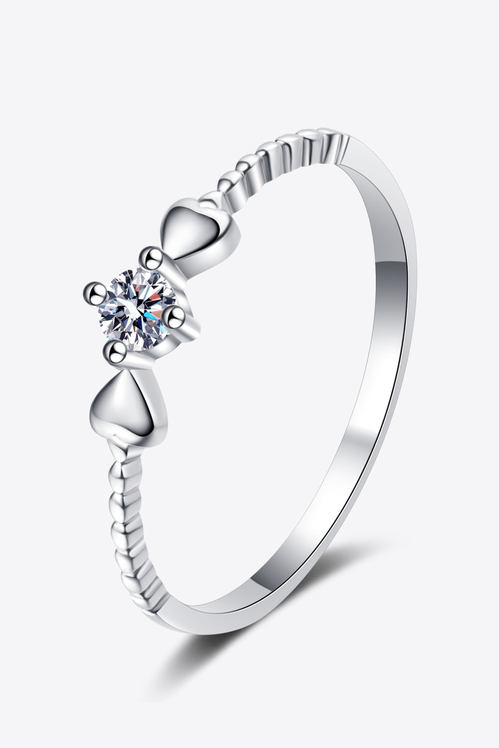 Adored Moissanite Heart 925 Sterling Silver Ring-rings-Trendsi-[option4]-[option5]-[option6]-[option7]-[option8]-Shop-Boutique-Clothing-for-Women-Online