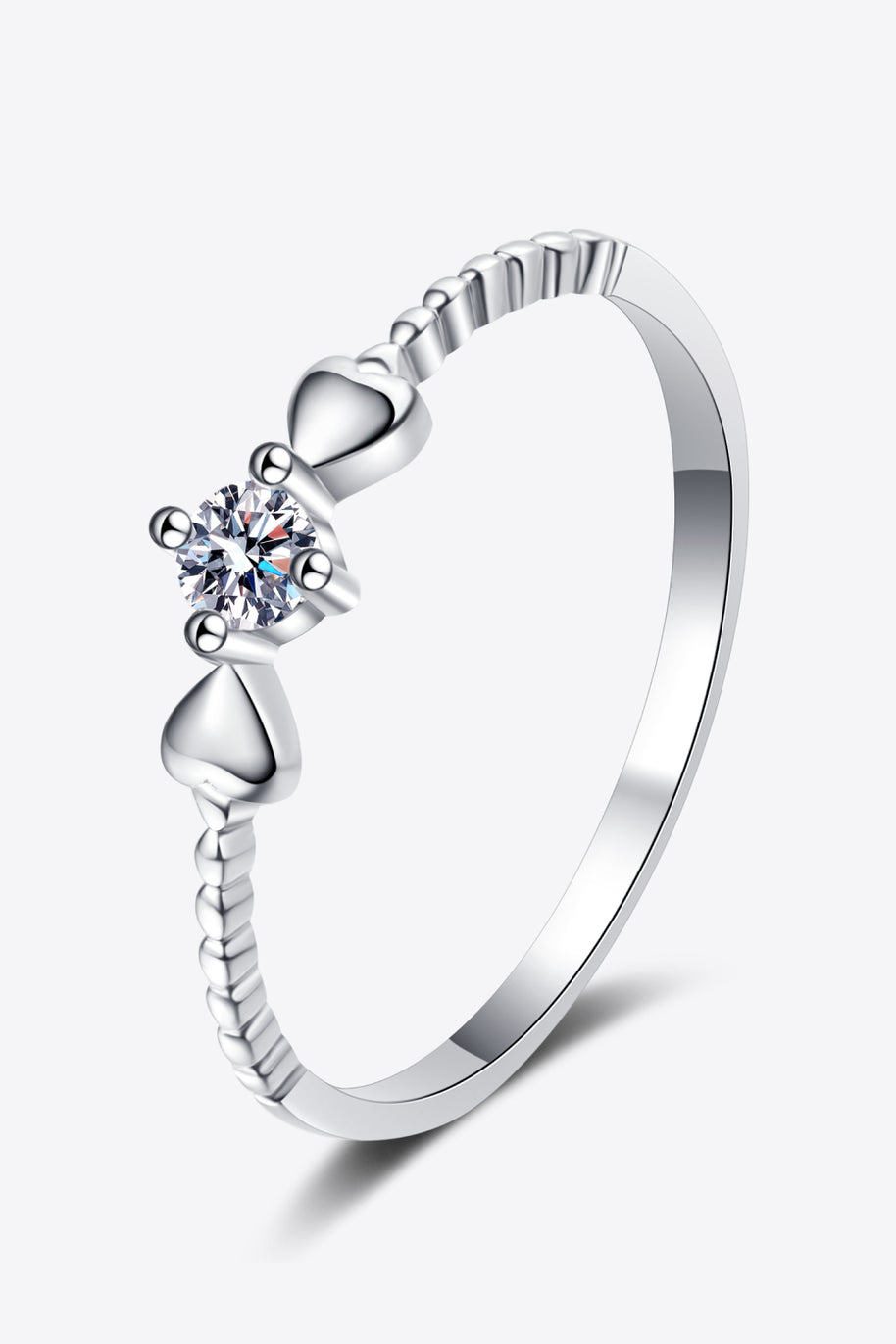 Adored Moissanite Heart 925 Sterling Silver Ring-rings-Trendsi-[option4]-[option5]-[option6]-[option7]-[option8]-Shop-Boutique-Clothing-for-Women-Online
