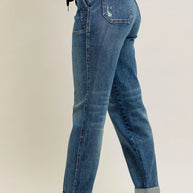 Judy Blue Full Size HW Vintage Wash Jeans w/ Drawstring-Pants-Trendsi-[option4]-[option5]-[option6]-[option7]-[option8]-Shop-Boutique-Clothing-for-Women-Online