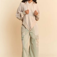 Davi & Dani Lace Patchwork Bottom Opening Adjustable Pants-Pants-Trendsi-[option4]-[option5]-[option6]-[option7]-[option8]-Shop-Boutique-Clothing-for-Women-Online