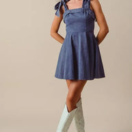 SO ME Fit and Flare Washed Gameday Dress-Dresses-Trendsi-[option4]-[option5]-[option6]-[option7]-[option8]-Shop-Boutique-Clothing-for-Women-Online