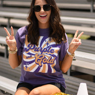 Purple and Gold Vibes Tee-P&PD Wholesale-[option4]-[option5]-[option6]-[option7]-[option8]-Shop-Boutique-Clothing-for-Women-Online