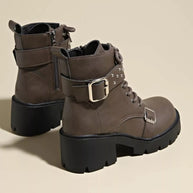 Round Toe Block Heels Boots-Boots-Trendsi-[option4]-[option5]-[option6]-[option7]-[option8]-Shop-Boutique-Clothing-for-Women-Online