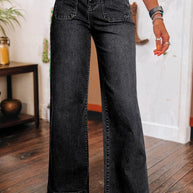 Denim Patch Pocket Wide Leg Jeans-JUNIPER BLVD-[option4]-[option5]-[option6]-[option7]-[option8]-Shop-Boutique-Clothing-for-Women-Online
