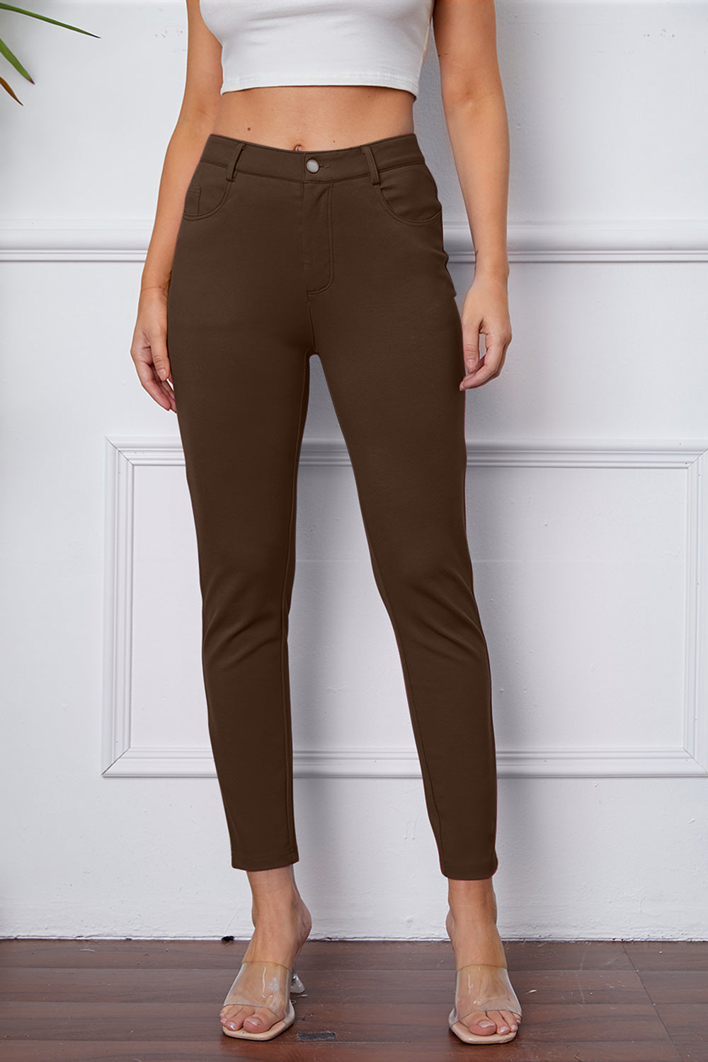 StretchyStitch Pants by Basic Bae-Trendsi-Coffee Brown-2XL-[option4]-[option5]-[option6]-[option7]-[option8]-Shop-Boutique-Clothing-for-Women-Online