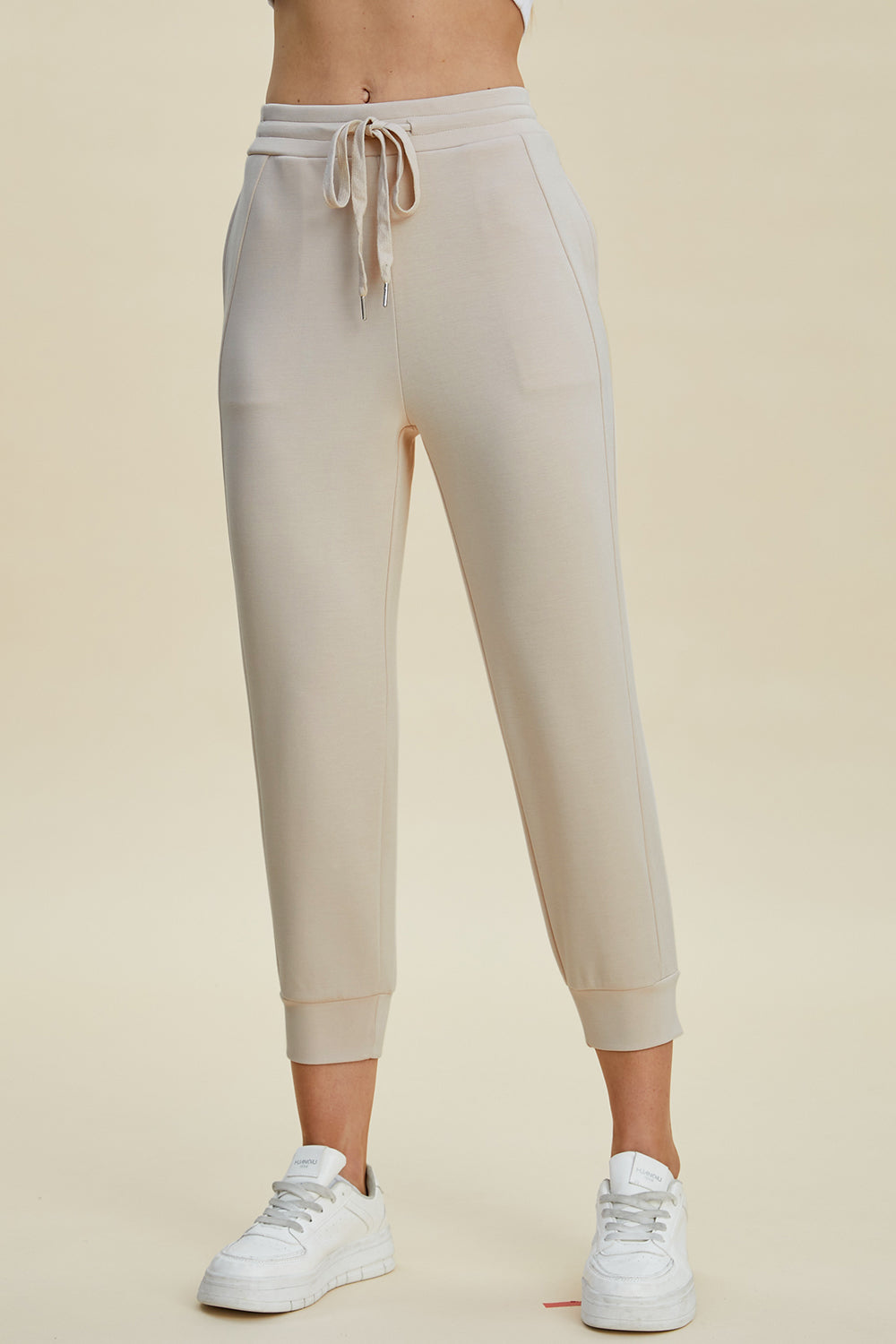 Basic Bae Air Scuba Drawstring High Waist Cropped Jogger Pants-Trendsi-[option4]-[option5]-[option6]-[option7]-[option8]-Shop-Boutique-Clothing-for-Women-Online