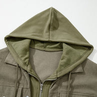 Textured Knit Pocketed Drawstring Hooded Jacket-JUNIPER BLVD-[option4]-[option5]-[option6]-[option7]-[option8]-Shop-Boutique-Clothing-for-Women-Online