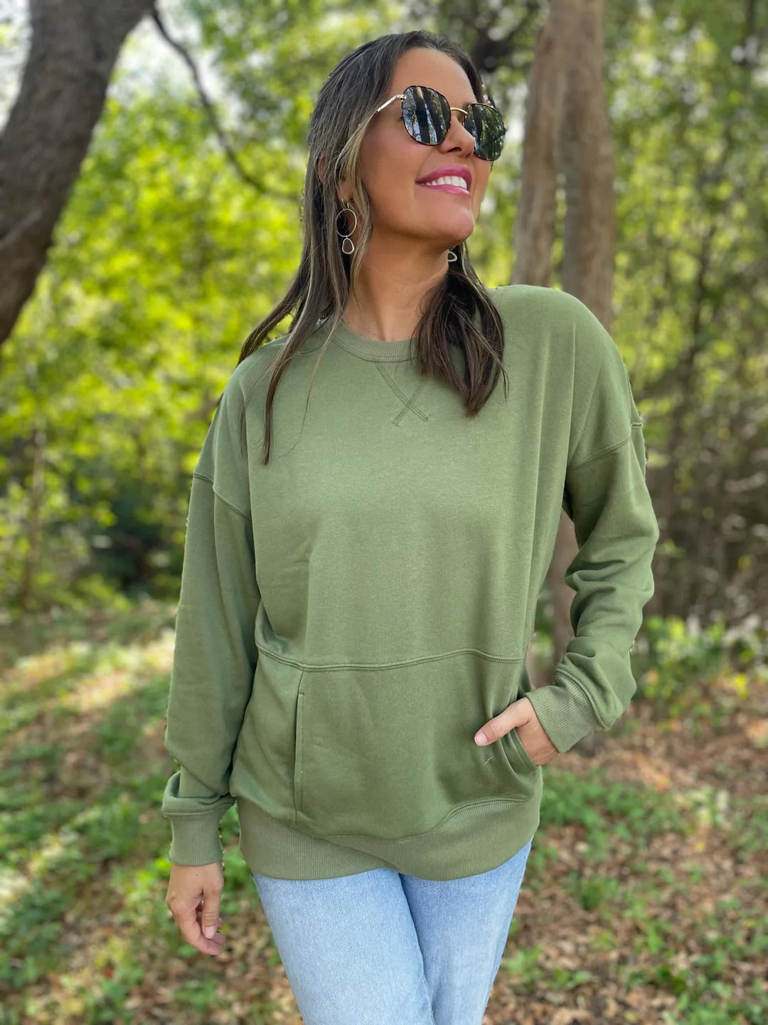 Magnolia Pocket Sweatshirt- 3 Colors-Trendsi-[option4]-[option5]-[option6]-[option7]-[option8]-Shop-Boutique-Clothing-for-Women-Online