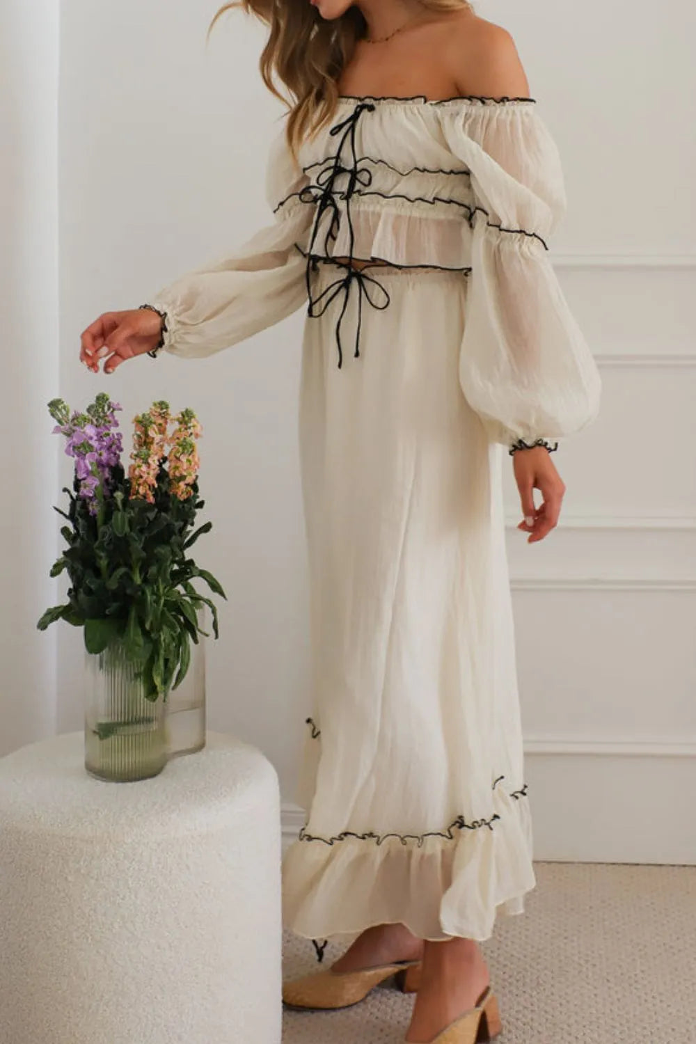 Off-Shoulder Top and Skirt Set-Dresses-Trendsi-[option4]-[option5]-[option6]-[option7]-[option8]-Shop-Boutique-Clothing-for-Women-Online