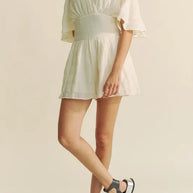 Davi & Dani Batwing Sleeve Waist Belt Romper-Jumpsuits & Rompers-Trendsi-[option4]-[option5]-[option6]-[option7]-[option8]-Shop-Boutique-Clothing-for-Women-Online