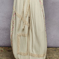 POL Floral Embroidered Drawstring Joggers with Lace Trim-Sweatpants & Joggers-Trendsi-[option4]-[option5]-[option6]-[option7]-[option8]-Shop-Boutique-Clothing-for-Women-Online