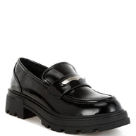 Gleam Stride Faux Leather Chunky Loafers-Rag Company-[option4]-[option5]-[option6]-[option7]-[option8]-Shop-Boutique-Clothing-for-Women-Online