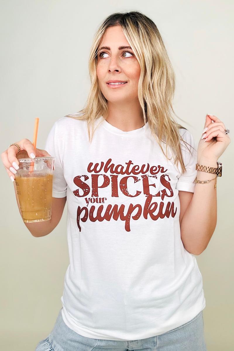 Whatever Spices Your Pumpkin Graphic Tee-T-shirts-Kiwidrop-[option4]-[option5]-[option6]-[option7]-[option8]-Shop-Boutique-Clothing-for-Women-Online