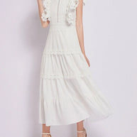 Sleeveless Ruffled Tiered Dress with Embroidered Trim-dresses-Trendsi-[option4]-[option5]-[option6]-[option7]-[option8]-Shop-Boutique-Clothing-for-Women-Online