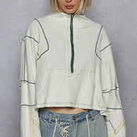 POL Contrast Stitching Zip Front Sweatshirt-Sweatshirts-Trendsi-[option4]-[option5]-[option6]-[option7]-[option8]-Shop-Boutique-Clothing-for-Women-Online