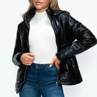How Dare U Pocketed Zip Up Puffer Jacket with Removable Hood-Coats & Jackets-Trendsi-[option4]-[option5]-[option6]-[option7]-[option8]-Shop-Boutique-Clothing-for-Women-Online