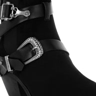 Raveta Microfiber Buckle Strap Western Boots-Rag Company-[option4]-[option5]-[option6]-[option7]-[option8]-Shop-Boutique-Clothing-for-Women-Online