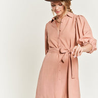 Half sleeve belted dress-Jade By Jane-[option4]-[option5]-[option6]-[option7]-[option8]-Shop-Boutique-Clothing-for-Women-Online