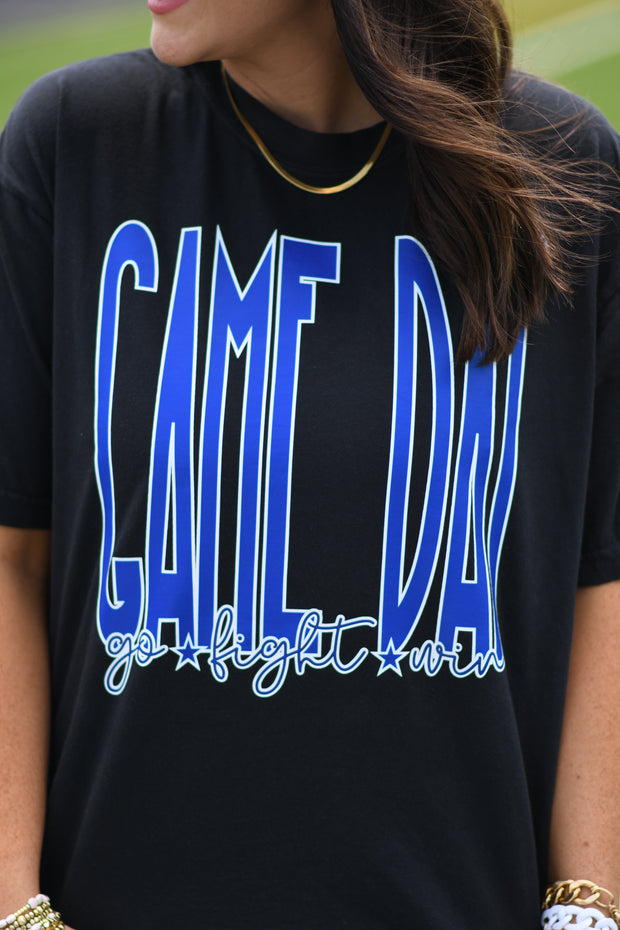 Game Day Go Fight Win Royal Blue-P&PD Wholesale-[option4]-[option5]-[option6]-[option7]-[option8]-Shop-Boutique-Clothing-for-Women-Online