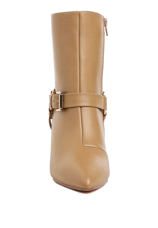 Nicene Harness Detail Stiletto Boots-Rag Company-[option4]-[option5]-[option6]-[option7]-[option8]-Shop-Boutique-Clothing-for-Women-Online