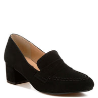 Astra Block Heel Genuine Suede Loafers-Rag Company-[option4]-[option5]-[option6]-[option7]-[option8]-Shop-Boutique-Clothing-for-Women-Online