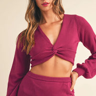 MABLE Front Twisted Knit Top and Midi Skirt Set-two piece set-Trendsi-[option4]-[option5]-[option6]-[option7]-[option8]-Shop-Boutique-Clothing-for-Women-Online