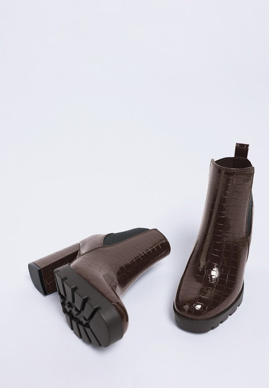 Foxy Faux Leather Croc Chelsea Boots-Rag Company-[option4]-[option5]-[option6]-[option7]-[option8]-Shop-Boutique-Clothing-for-Women-Online