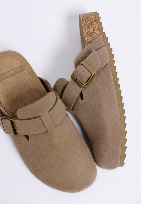 Ratiha Buckle Accent Slip-On Footbed Mules-Rag Company-[option4]-[option5]-[option6]-[option7]-[option8]-Shop-Boutique-Clothing-for-Women-Online