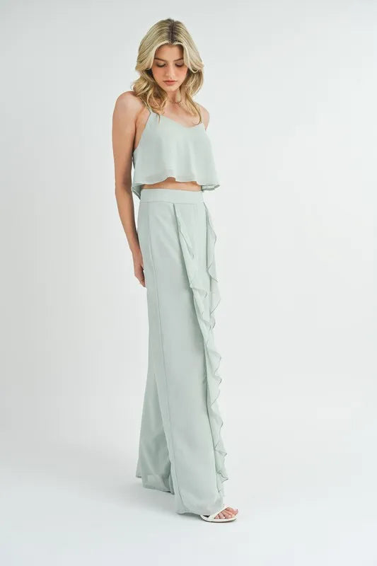 MABLE Crop Cami and Ruffled Wide Leg Pants Set-two piece set-Trendsi-[option4]-[option5]-[option6]-[option7]-[option8]-Shop-Boutique-Clothing-for-Women-Online