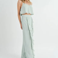 MABLE Crop Cami and Ruffled Wide Leg Pants Set-two piece set-Trendsi-[option4]-[option5]-[option6]-[option7]-[option8]-Shop-Boutique-Clothing-for-Women-Online