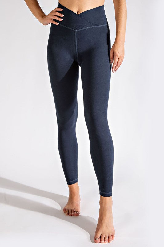 Rae Mode Plus Size V Waist Full Length Leggings-Rae Mode-[option4]-[option5]-[option6]-[option7]-[option8]-Shop-Boutique-Clothing-for-Women-Online