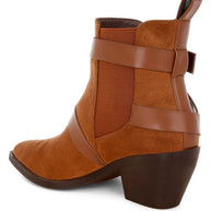 Raveta Microfiber Buckle Strap Western Boots-Rag Company-[option4]-[option5]-[option6]-[option7]-[option8]-Shop-Boutique-Clothing-for-Women-Online
