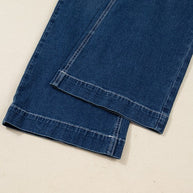 Denim Stitch High-Waist Cuff Jeans-JUNIPER BLVD-[option4]-[option5]-[option6]-[option7]-[option8]-Shop-Boutique-Clothing-for-Women-Online