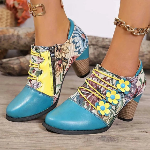 Vintage Bohemian Patchwork Ankle Boots-Trendsi-[option4]-[option5]-[option6]-[option7]-[option8]-Shop-Boutique-Clothing-for-Women-Online