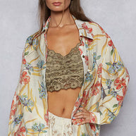 POL Floral Print Button Down Long Sleeve Shirt-Blouses-Trendsi-[option4]-[option5]-[option6]-[option7]-[option8]-Shop-Boutique-Clothing-for-Women-Online