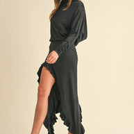 Mable Backless Asymmetric Ruffle Hem Dress-Dresses-Trendsi-[option4]-[option5]-[option6]-[option7]-[option8]-Shop-Boutique-Clothing-for-Women-Online