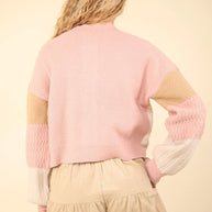 VERY J Color Block Button Down Textured Sweater Cardigan-Cardigan-Trendsi-[option4]-[option5]-[option6]-[option7]-[option8]-Shop-Boutique-Clothing-for-Women-Online