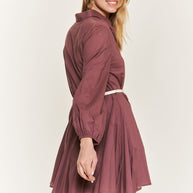 SOLID FLARE SHIRT DRESS-Jade By Jane-[option4]-[option5]-[option6]-[option7]-[option8]-Shop-Boutique-Clothing-for-Women-Online