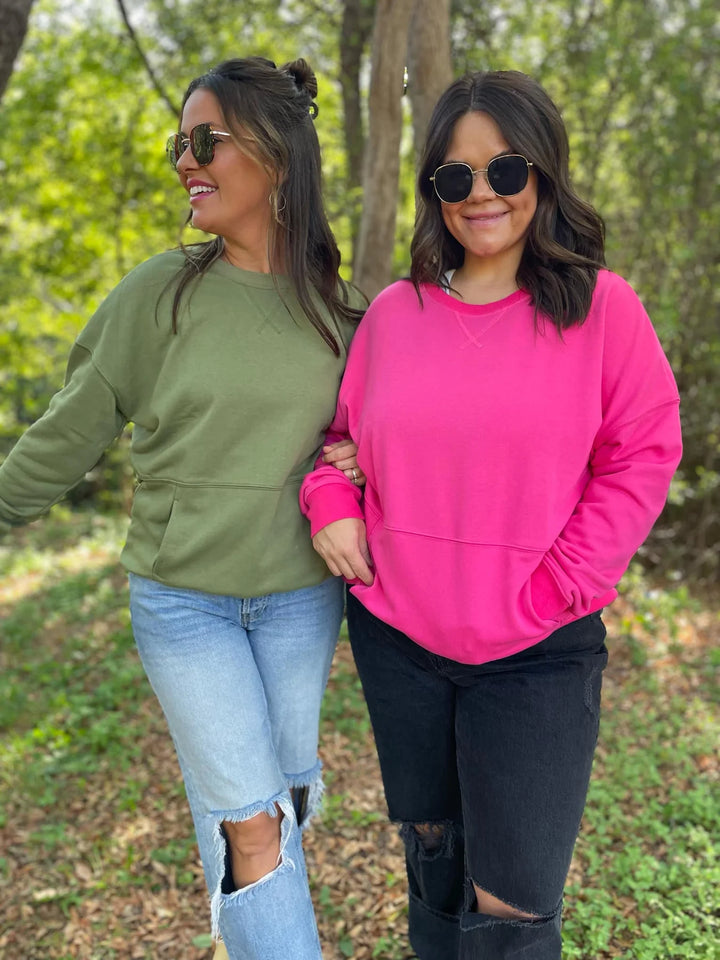 Magnolia Pocket Sweatshirt- 3 Colors-Trendsi-[option4]-[option5]-[option6]-[option7]-[option8]-Shop-Boutique-Clothing-for-Women-Online