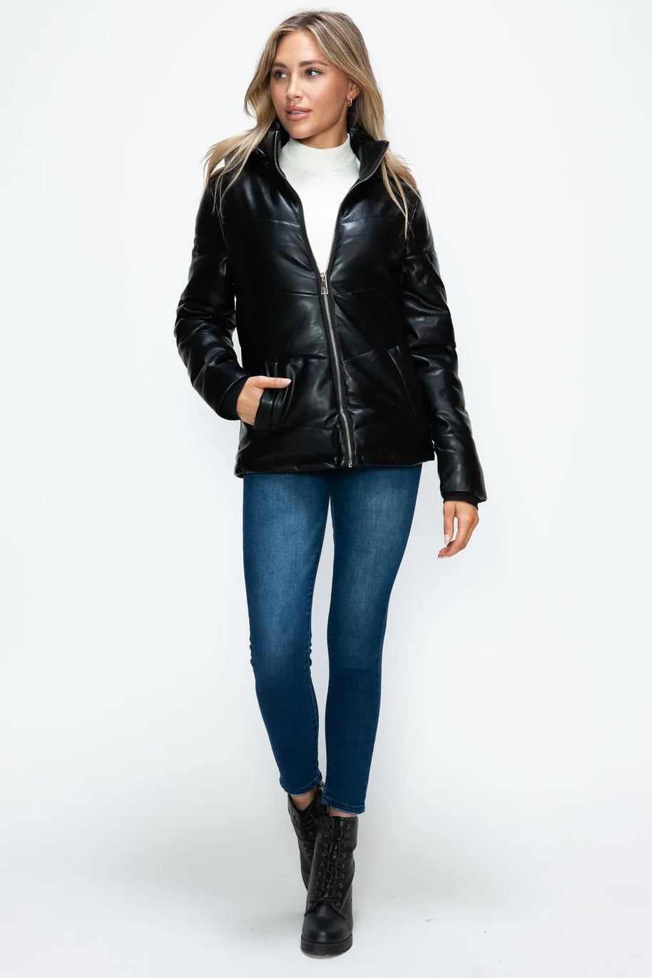 How Dare U Pocketed Zip Up Puffer Jacket with Removable Hood-Coats & Jackets-Trendsi-[option4]-[option5]-[option6]-[option7]-[option8]-Shop-Boutique-Clothing-for-Women-Online