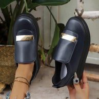 Round Toe Platform Loafers-Shoes-Trendsi-[option4]-[option5]-[option6]-[option7]-[option8]-Shop-Boutique-Clothing-for-Women-Online