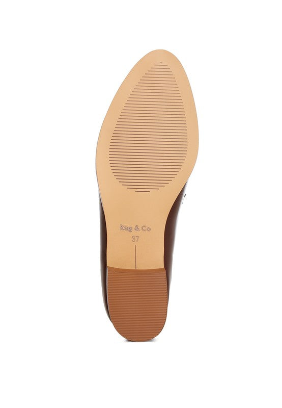 Noshiya Patent Pleather Penny Loafers-Rag Company-[option4]-[option5]-[option6]-[option7]-[option8]-Shop-Boutique-Clothing-for-Women-Online