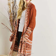 ADORA Full Size Fringe Hem Aztec Border Cardigan-Cardigan-Trendsi-[option4]-[option5]-[option6]-[option7]-[option8]-Shop-Boutique-Clothing-for-Women-Online