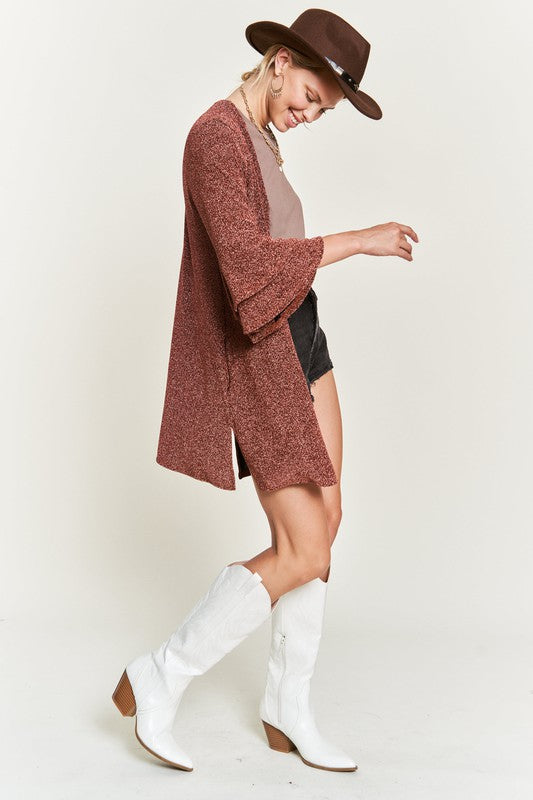 Glitter bell sleeve kimono cardigan-Jade By Jane-[option4]-[option5]-[option6]-[option7]-[option8]-Shop-Boutique-Clothing-for-Women-Online