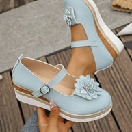 Flower Embellished Mary Jane Loafers-loafers-Trendsi-[option4]-[option5]-[option6]-[option7]-[option8]-Shop-Boutique-Clothing-for-Women-Online