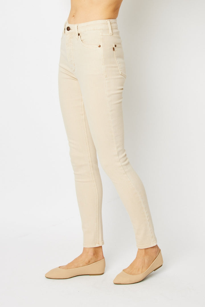 Judy Blue Garment Dyed Tummy Control Skinny Jeans-Trendsi-[option4]-[option5]-[option6]-[option7]-[option8]-Shop-Boutique-Clothing-for-Women-Online